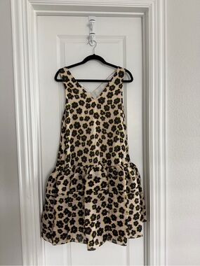 Lanvin Bubble Dress with Black and Yellow Floral Print
